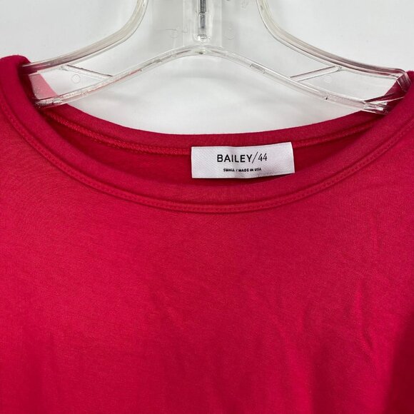 Bailey 44 Red Long Sleeve Basic Sweatshirt | Size S - Picture 6 of 6